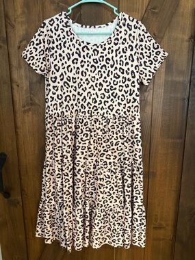 Leopard Print women’s midi dress